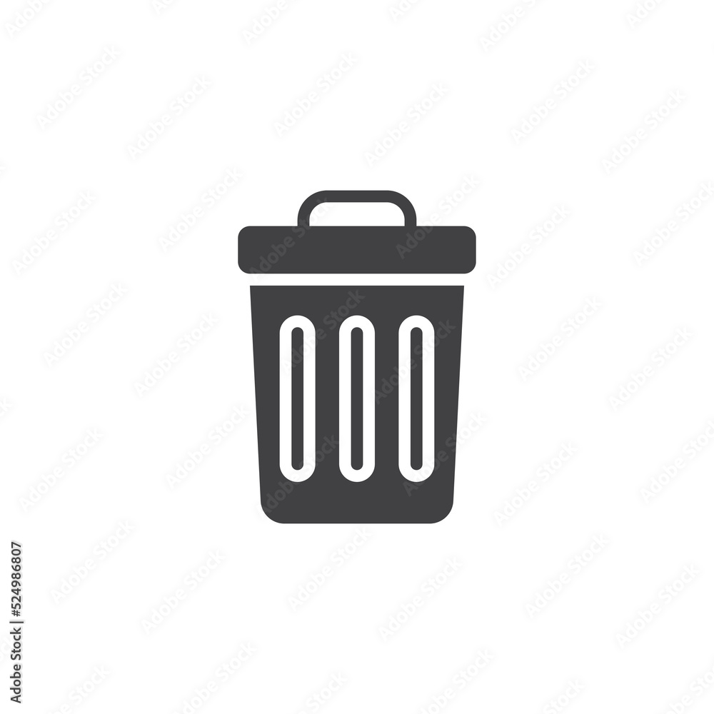 Trash can vector icon Trash can vector icon