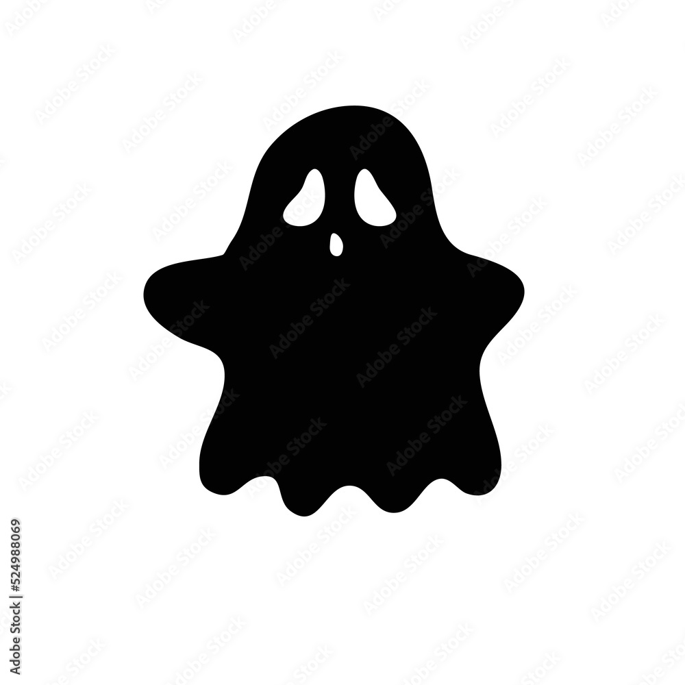 A cartoon white evil ghost that has fun haunting people on Halloween. A cartoon white evil ghost that has fun haunting people on Halloween.
