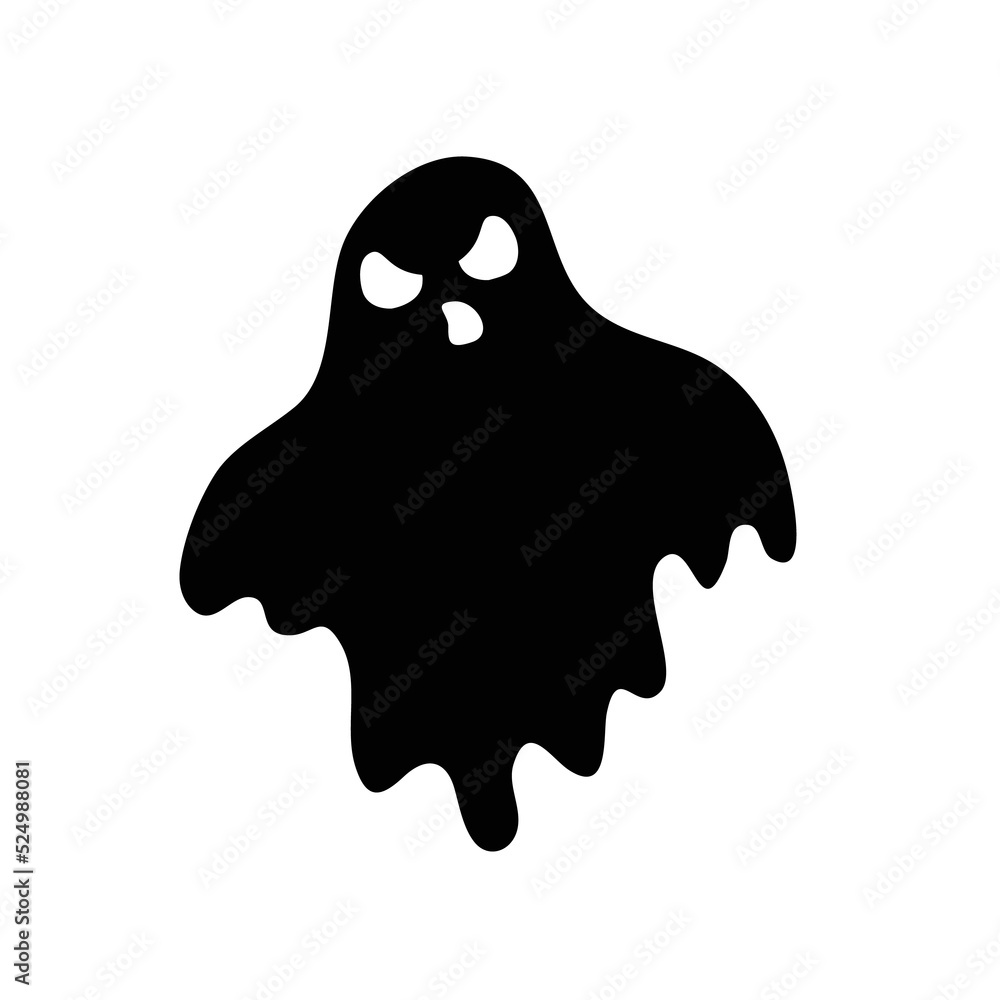 A cartoon white evil ghost that has fun haunting people on Halloween. A cartoon white evil ghost that has fun haunting people on Halloween.