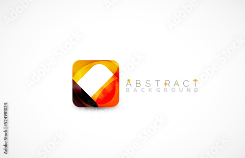 Free Download Minimal background. Abstract square shape with round corners created with wavy forms. Vector Illustration For Wallpaper, Banner, Background, Landing Page - GFXLoad