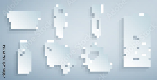 Set Fish, Fork, Bottle of wine, Sun and cloud weather, Ice cream and Watermelon icon. Vector