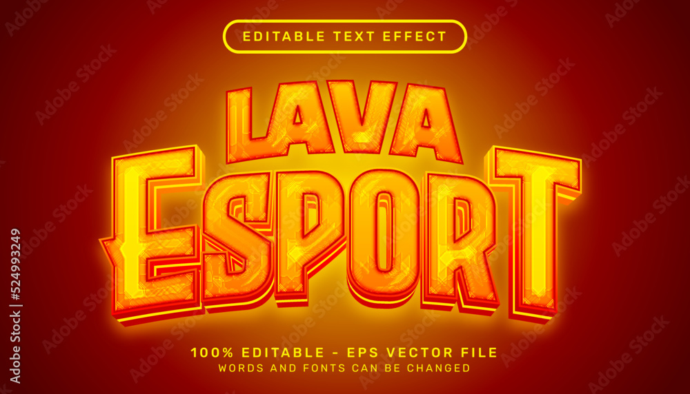 lava light color 3d text effect and editable text effect