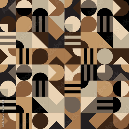 seamless pattern with abstract geometric shapes 