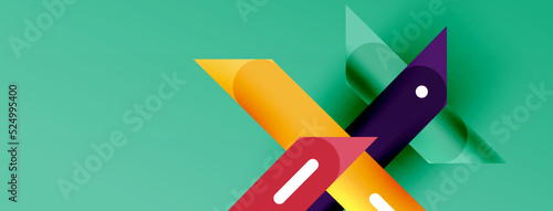 Background overlapping lines. Dynamic lines abstract wallpaper. Straight lines composition vector illustration for wallpaper banner background or landing page