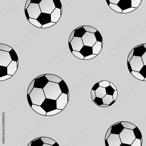 pattern with soccer balls. 