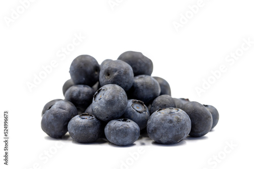 Blueberry isolated on white background. Fresh blueberries. Healthy snack. close up