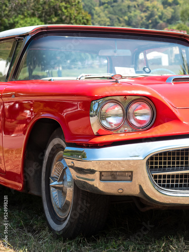 Canvas Print Side view of a classic car