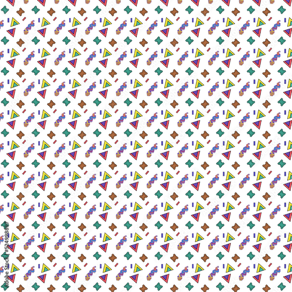 seamless pattern with colorful geometric shapes seamless pattern with colorful geometric shapes