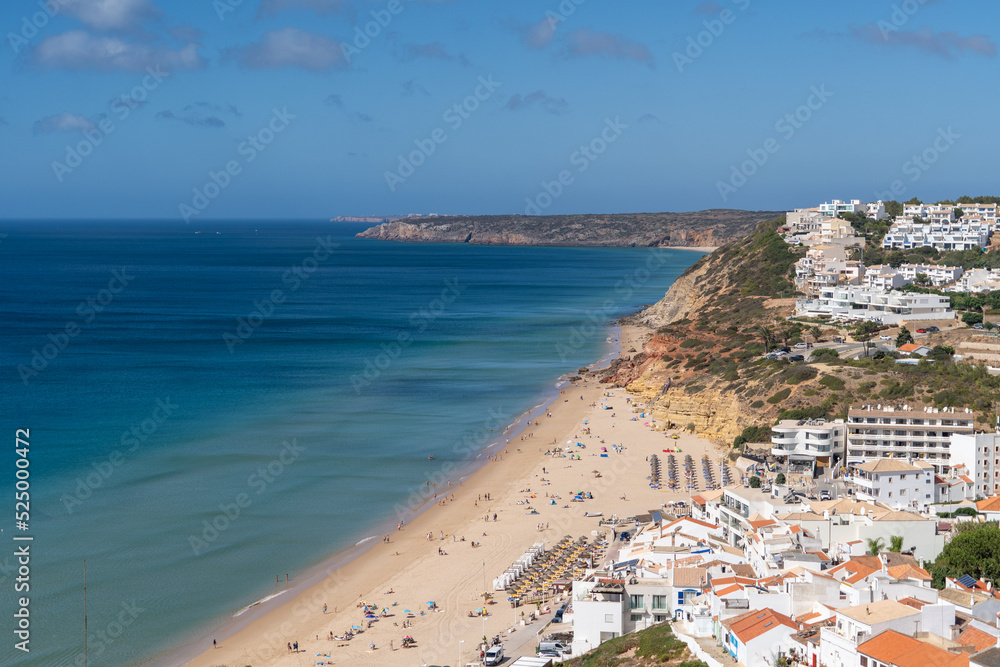 Algarve beach. Salema beach in the Algarve, Portugal