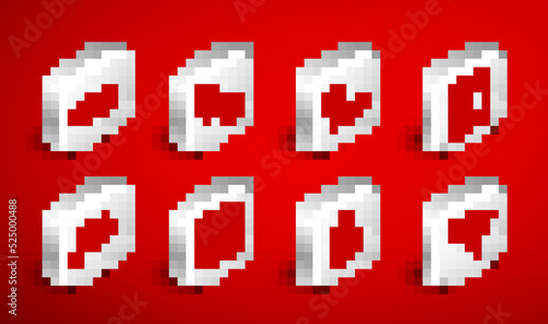 Set line Honeycomb with honey dipper, Orange fruit, Inhaler, Clinical record, Kidney beans, Chicken egg box, Monitor cardiogram and Reddish eye allergic conjunctivitis icon. Vector