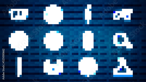 Set line Gear shifter, Car mirror, muffler, brake disk with caliper, wheel, Windscreen wiper, tire and icon. Vector