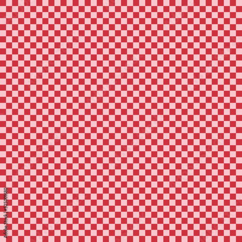 Groovy red and white Checkerboard Y2K 90s retro seamless pattern vector background. Abstract vintage hippie nostalgic repeat texture wallpaper, modern trendy textile design