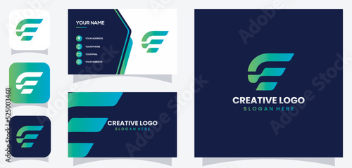  vector graphic of letter E logo design and masculine, strong style with business card 