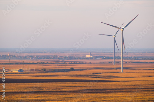Fototapeta Wind turbines in Serbia, Europe