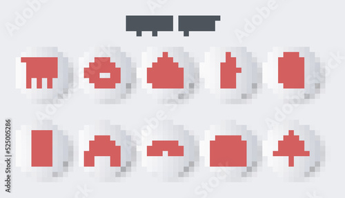 Set line Chestnut leaf, Ukrainian cossack, Wicker fence, Hotel Ukraina building, Wheat, Dumplings, Bread and salt and Embroidered towel icon. Vector
