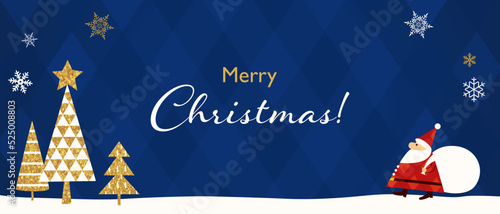 クリスマスのバナー、ポスターのベクターイラスト背景