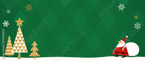 クリスマスのバナー、ポスターのベクターイラスト背景