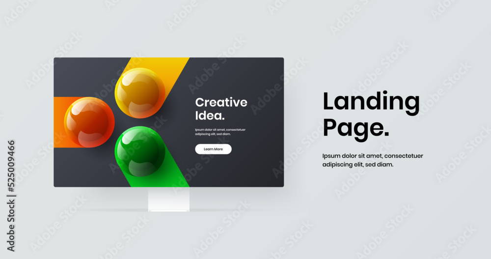 Clean site screen vector design illustration. Vivid desktop mockup landing page layout. Clean site screen vector design illustration. Vivid desktop mockup landing page layout.