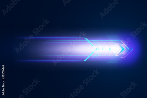 Abstract speed movement of arrows