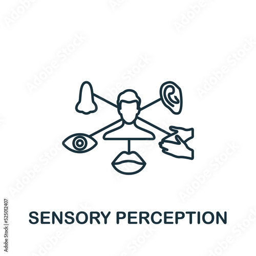 Sensory Perception icon. Line simple Personality icon for templates, web design and infographics