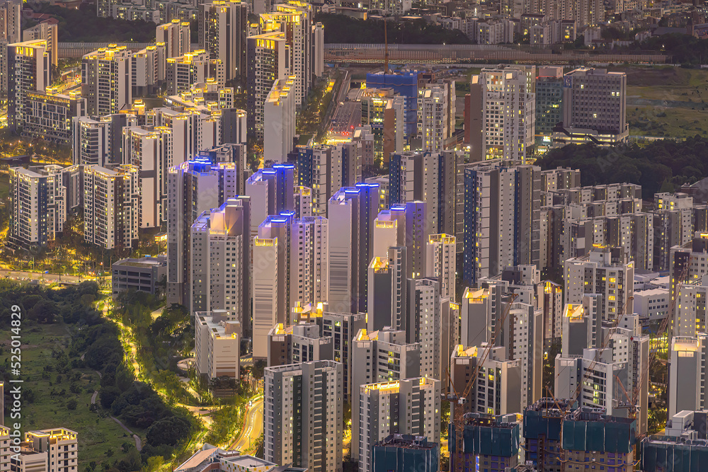 Seoul city skyline, cityscape of South Korea Seoul city skyline, cityscape of South Korea