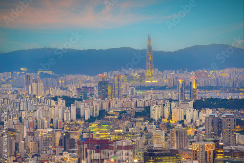 Downtown Seoul city skyline, cityscape of South Korea © f11photo