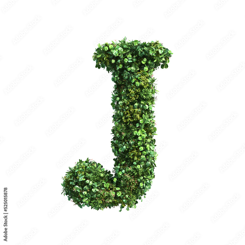 3d rendering of vertical garden alphabet 3d rendering of vertical garden alphabet