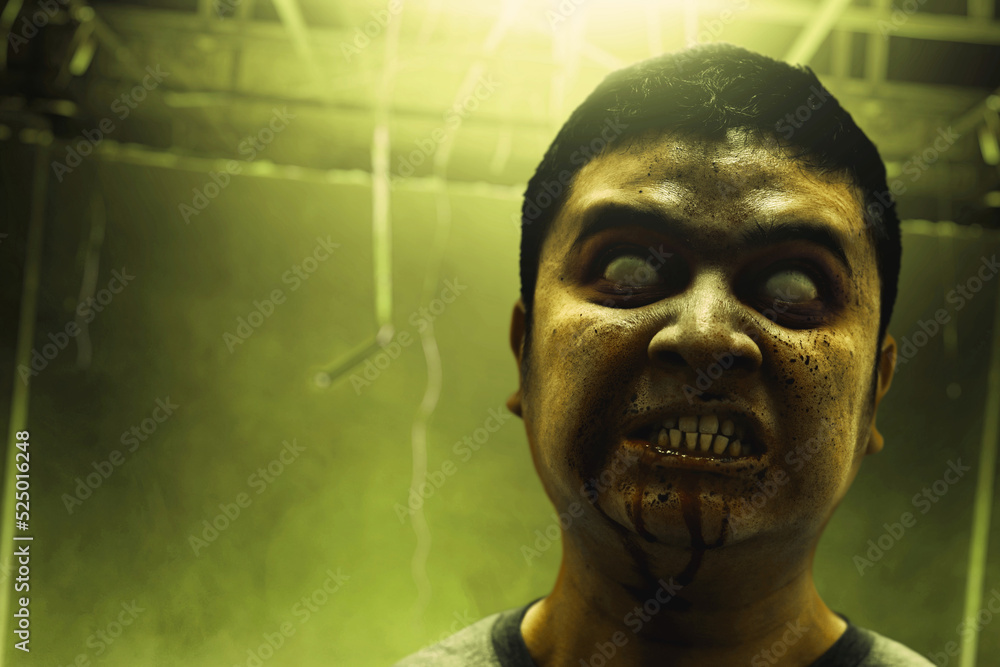 Scary zombie man, Halloween theme Scary zombie man, Halloween theme