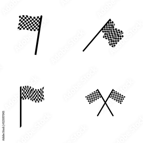 finish flag icon logo vektor template