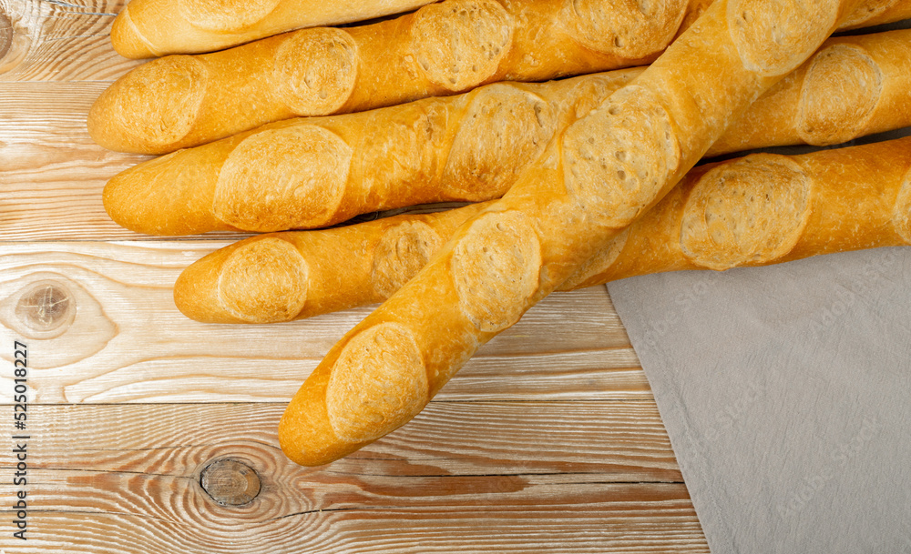 French Baguette Top View French Baguette Top View