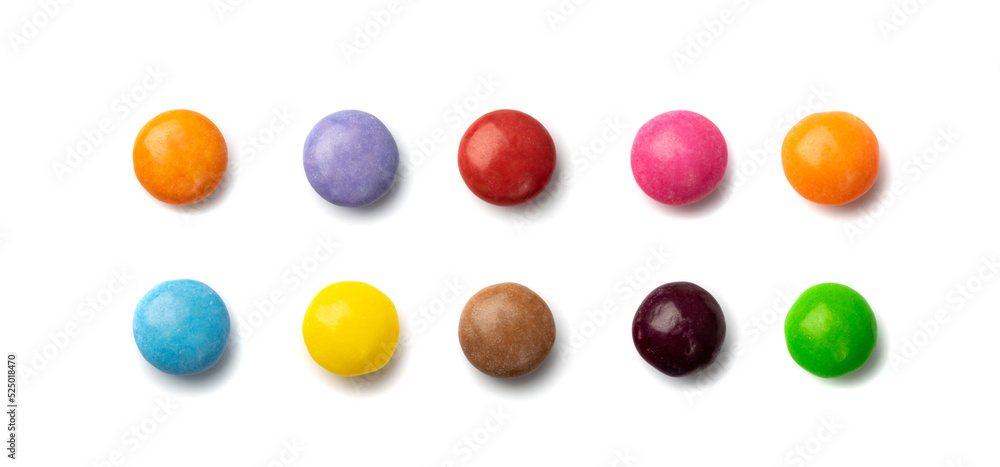 Fototapeta premium Small Round Candies Isolated