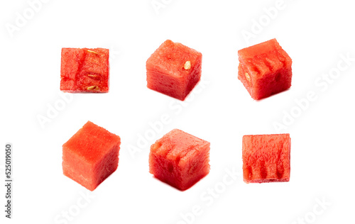 Watermelon Cuts Isolated