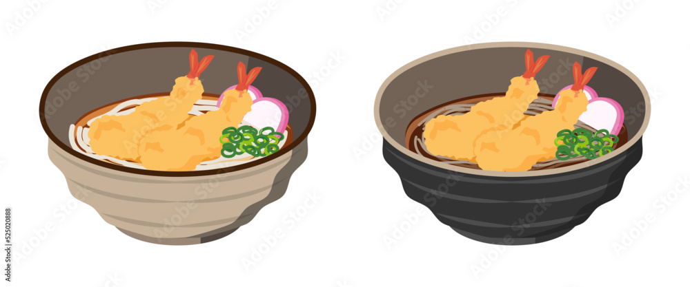 えび天うどん・えび天そばのセット えび天うどん・えび天そばのセット