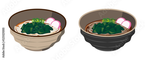 わかめうどん・わかめそばのセット