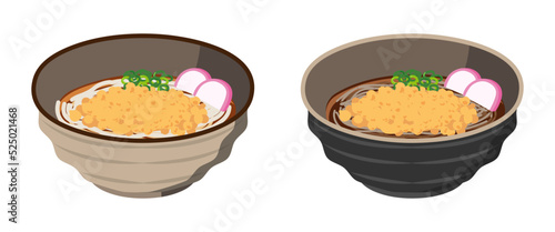 たぬきうどん・たぬきそばのセット
