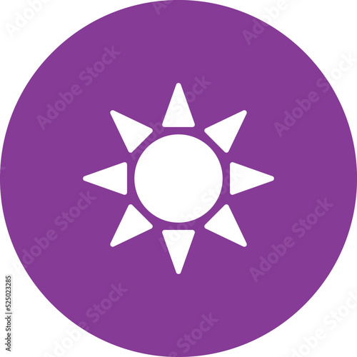 UV Radiation Vector Icon