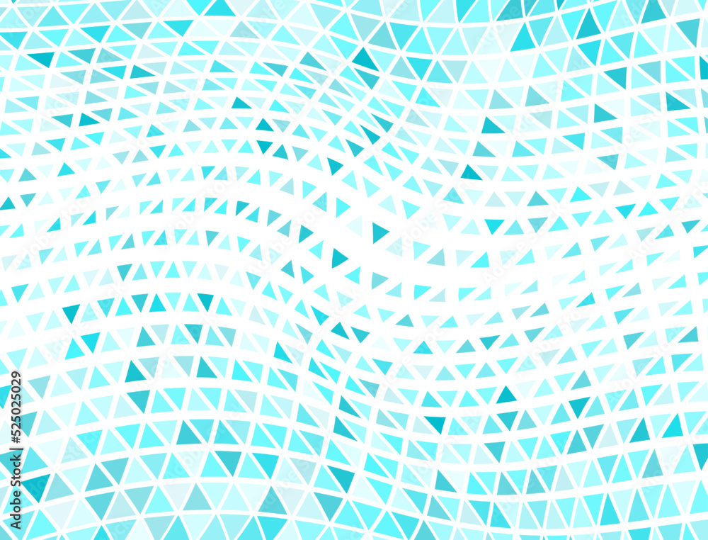 Naklejka premium Decorative triangles halftone texture. Triangular elements transition banner backdrop.