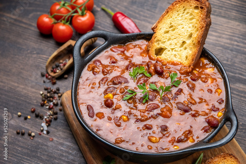 Bean and corn soup, red bean stew , Food Protein Vegan dish