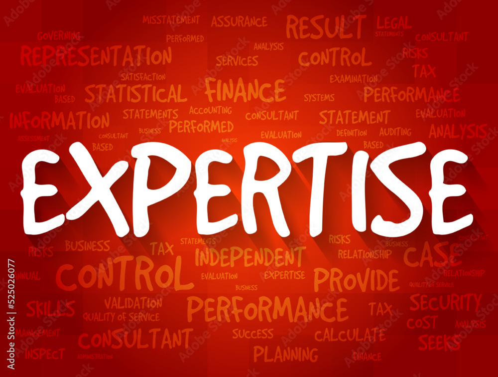 EXPERTISE word cloud, business concept background