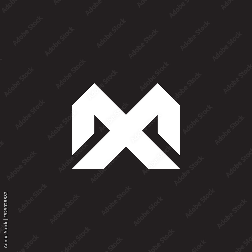 MX or XM Letter Typhography Initials Monogram Futuristic Modern Technology Logo Design Vector MX or XM Letter Typhography Initials Monogram Futuristic Modern Technology Logo Design Vector