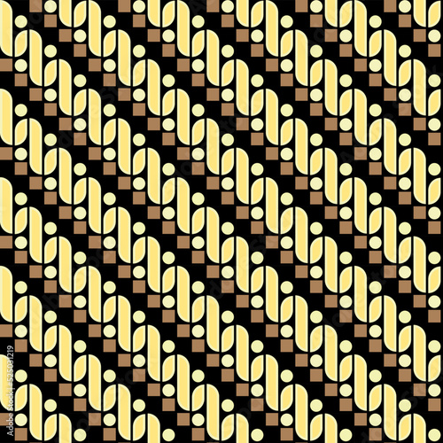 Colorful seamless pattern for background and wallpaper. Modern style abstract ornament texture. Vector formats. Indonesian batik parang pattern.