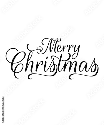 merry christmas lettering