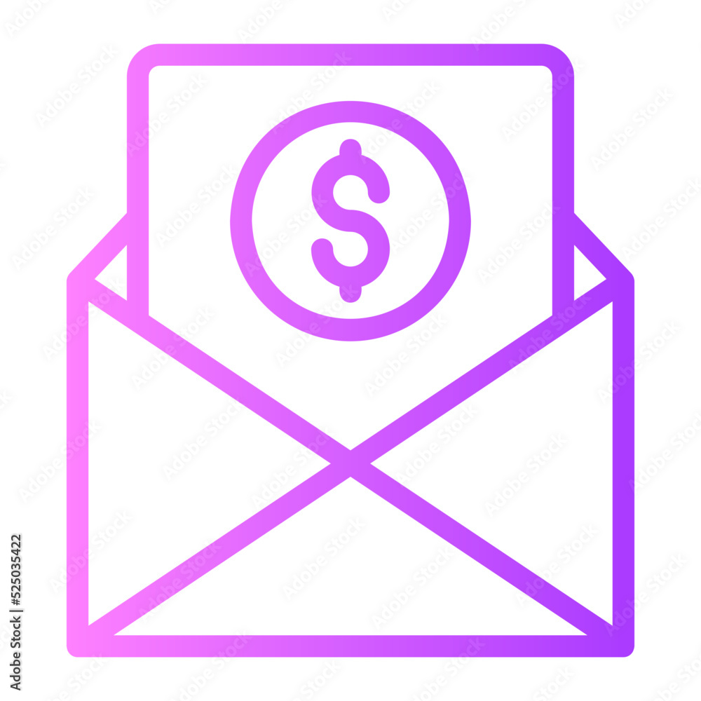 bill gradient icon bill gradient icon