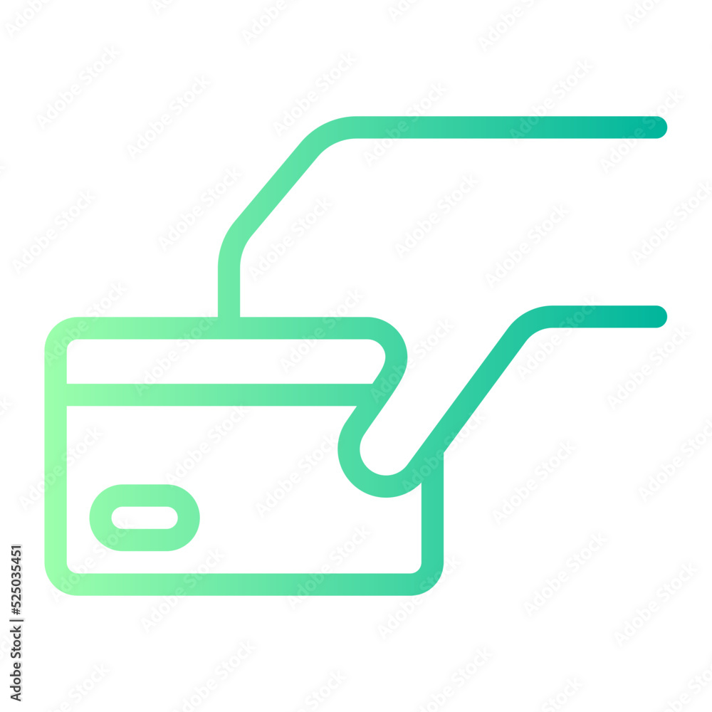 credit card gradient icon credit card gradient icon