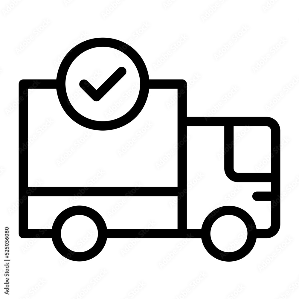 delivery truck line icon delivery truck line icon