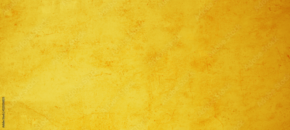 Abstract yellow watercolor painted paper texture background