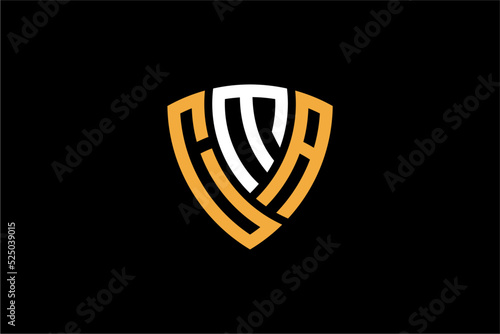 CMA creative letter shield logo design vector icon illustration photo
