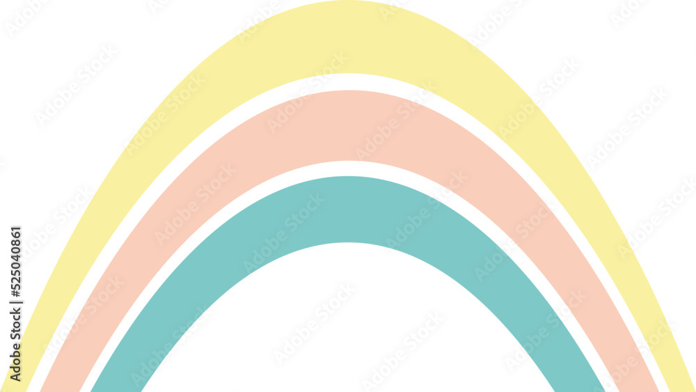 Obraz premium rainbow vector design illustration isolated on transparent background