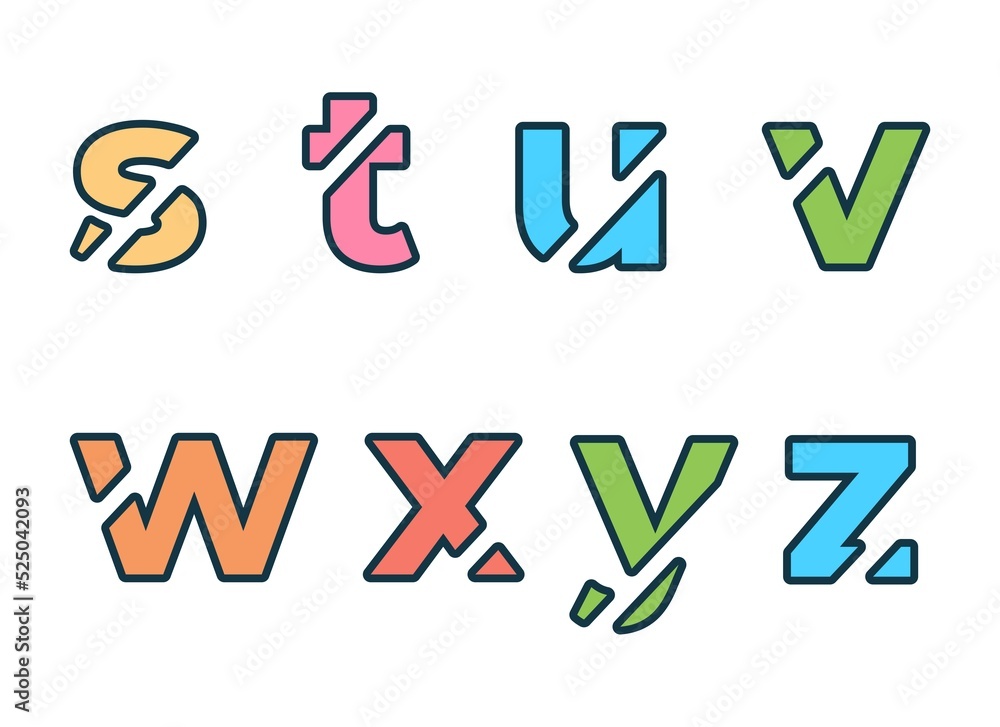 Logo of Letter with outline style Logo of Letter with outline style
