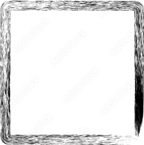 square brush stroke design illustration isolated on white background